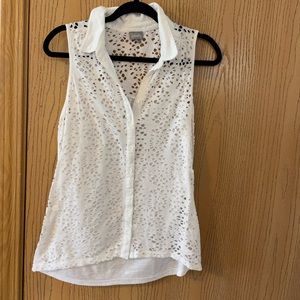 collared cut our tank top